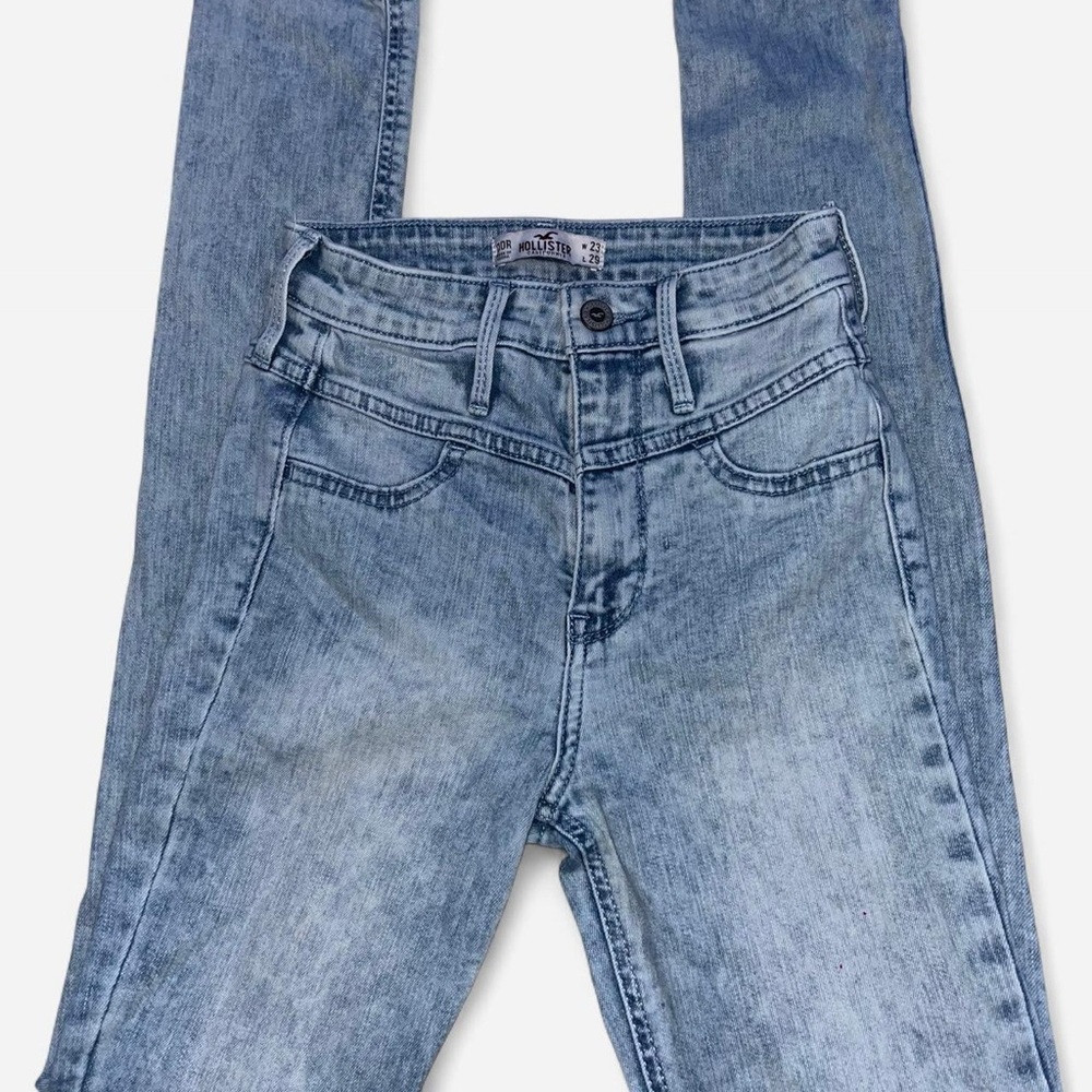 Hollister Women's Skinny Jeans in Light Blue